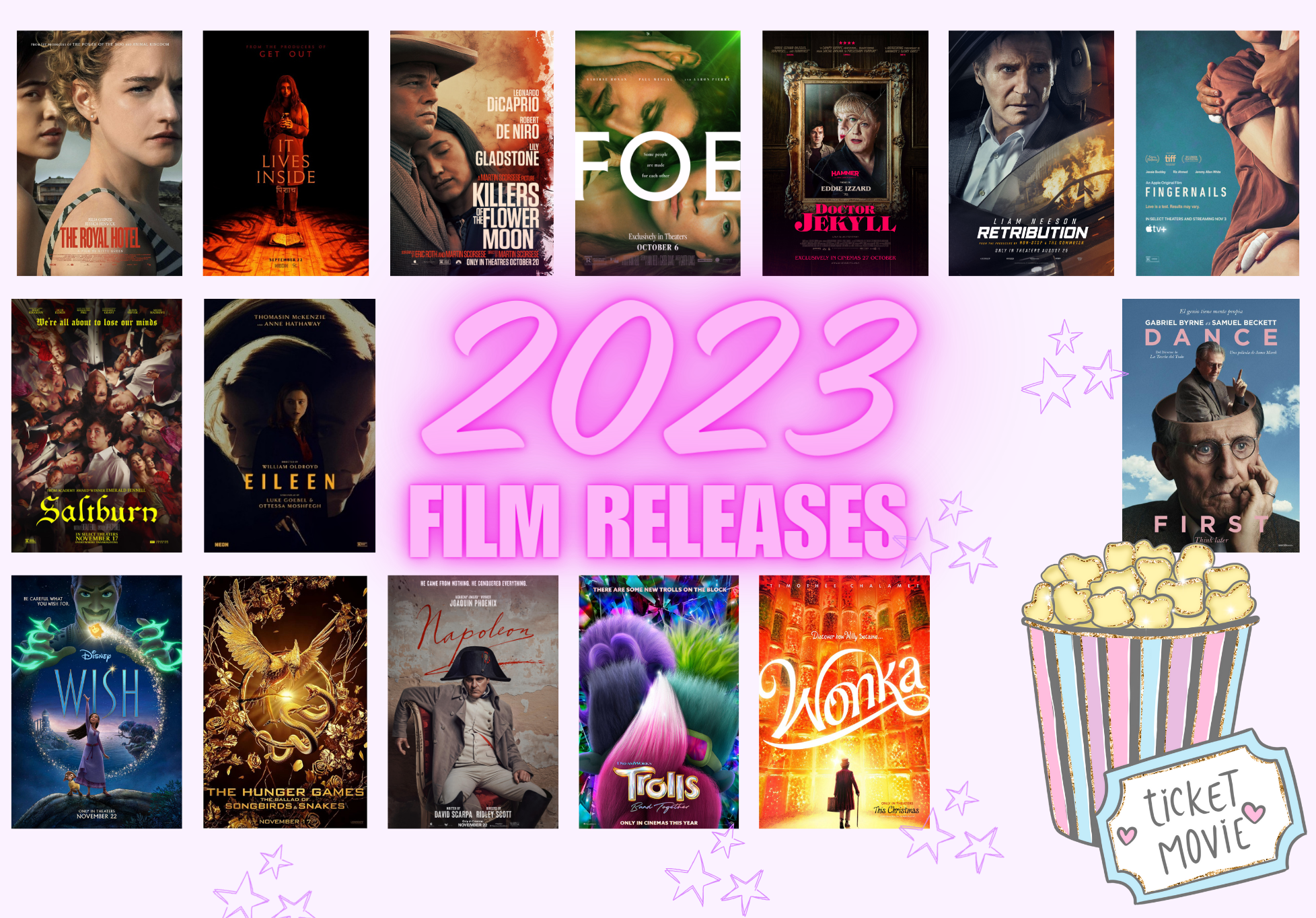 2023 film releases - October, November and December